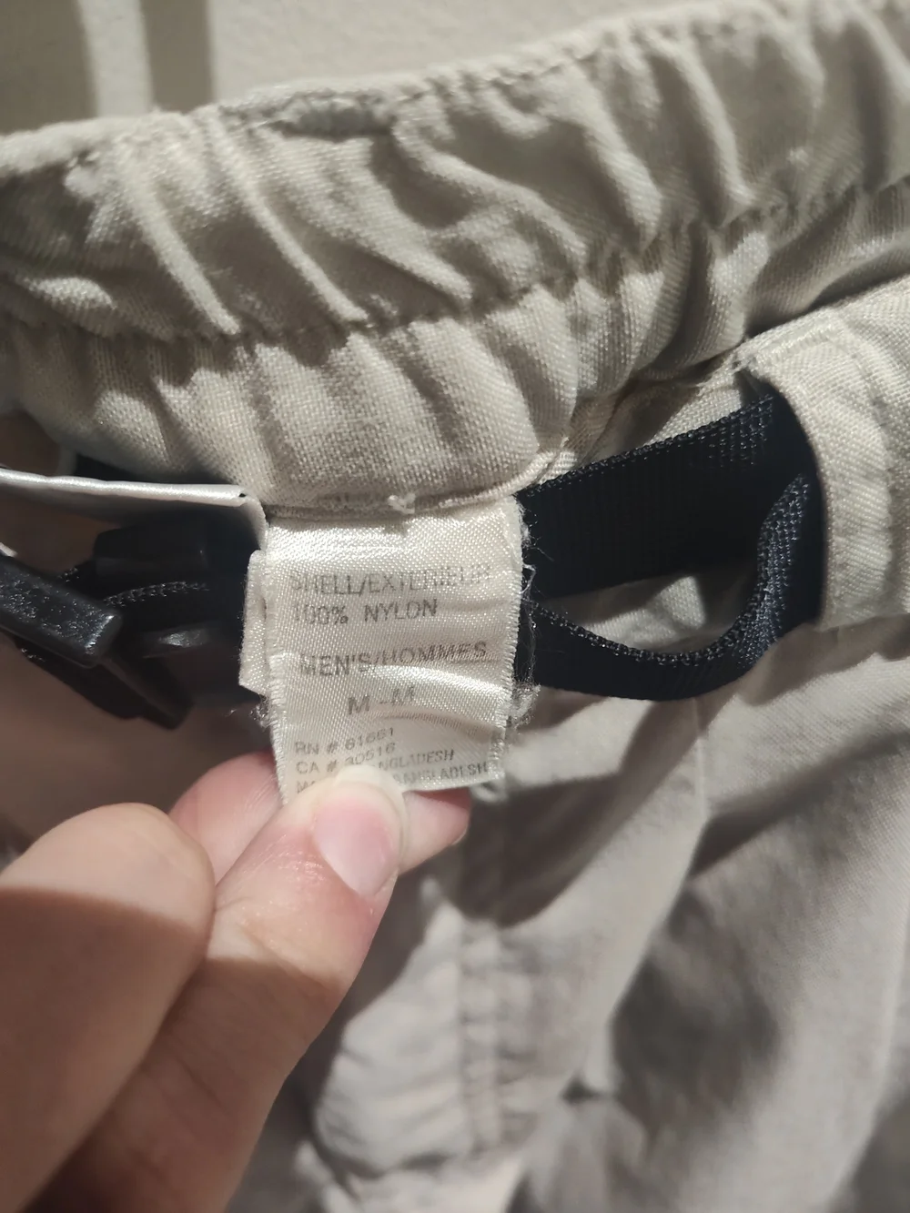 The North Face Men's Beige Outdoor Utility Shorts with Webbing Belt